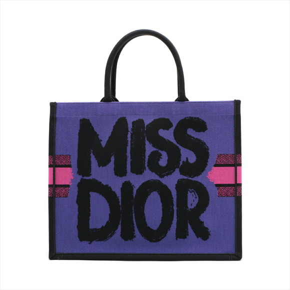 Dior Tote Multicolor Graffiti Book   Canvas Miss Christian - Picture 1 of 9